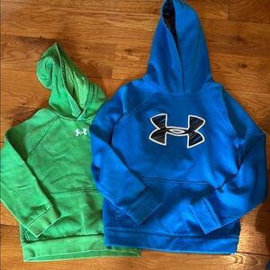 2 boys hoodies.  Nike and underarmour